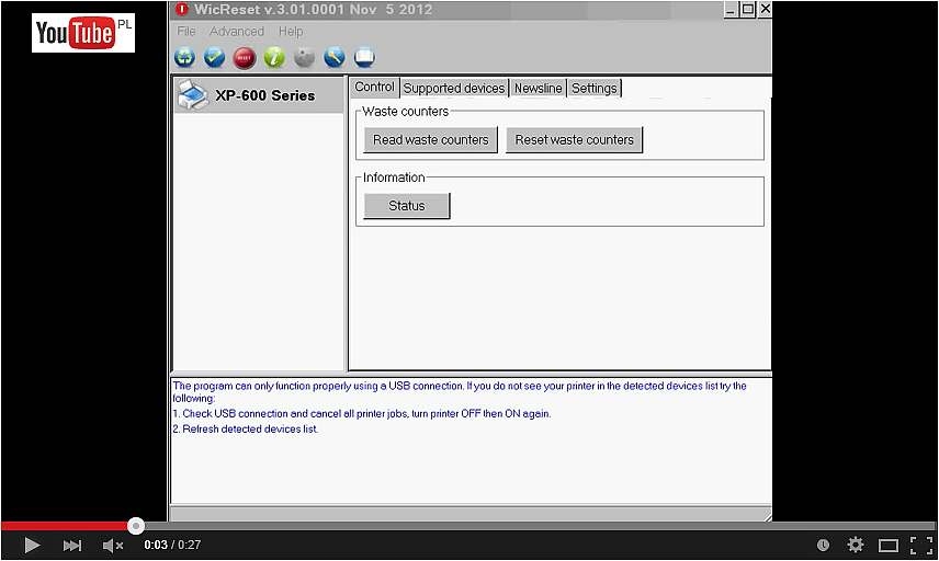 KOD WIC RESET PODUSZEK PAMPERSA ABSORBERA EPSON Kod producenta Vavi-reset1