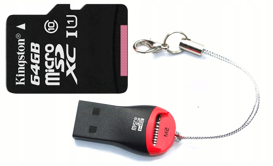 KINGSTON KARTA MICRO SD 64GB cl10 UHS + CZYTNIK MICRO Model Canvas