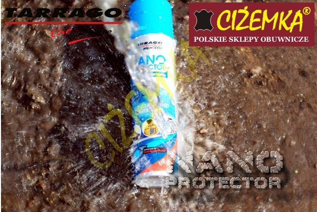 1x TARRAGO Nano Protector 250ml Impregnat do Butów Dedykowany materiał do wszystkich materiałów
