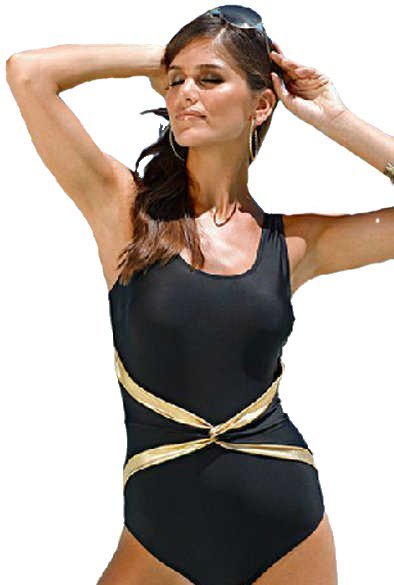 

Strój Kąpielowy Wyszczuplający Czarny Bonprix 44