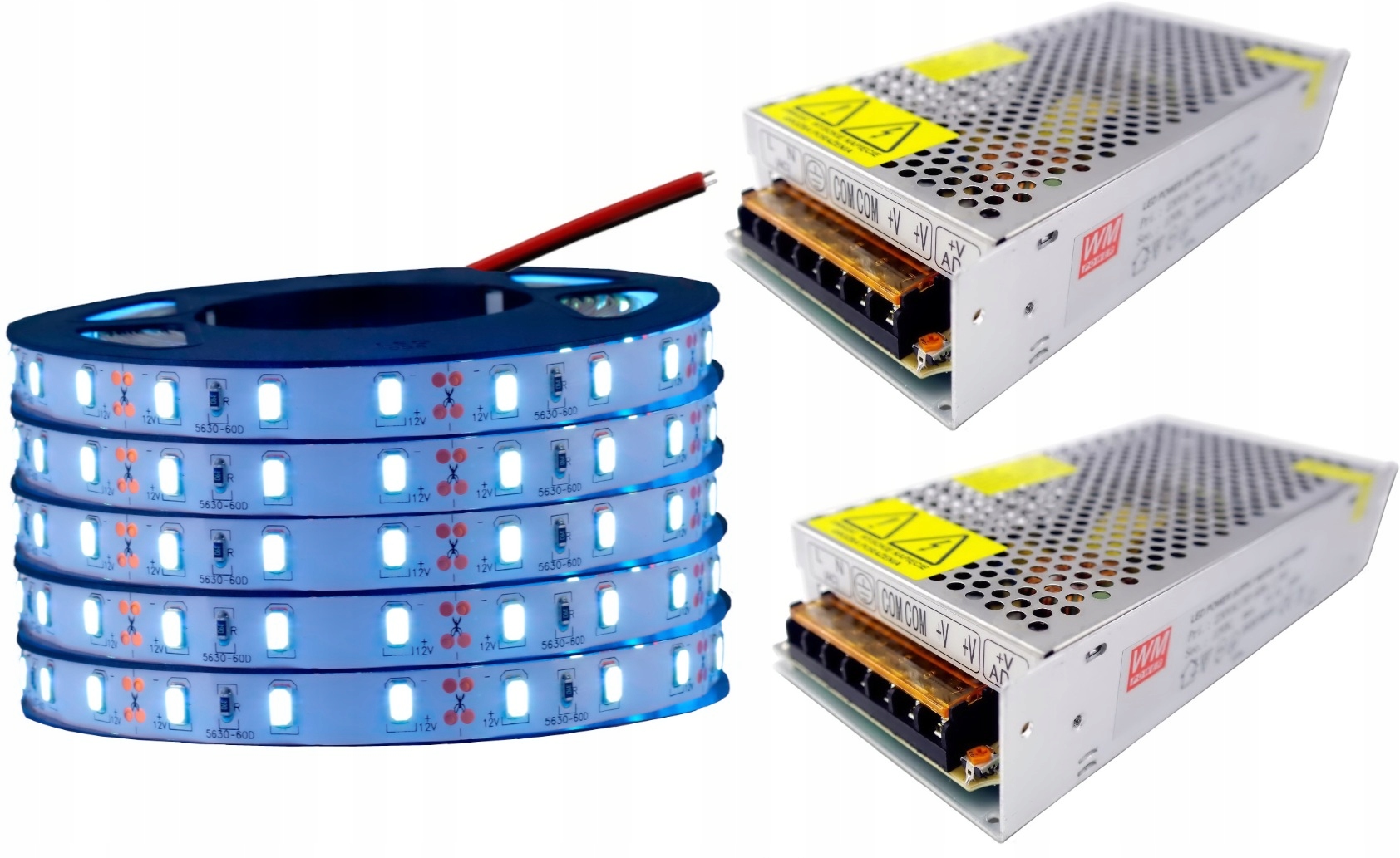 Zestaw taśma Led podświetlenie 5630 Zimna biel 25m