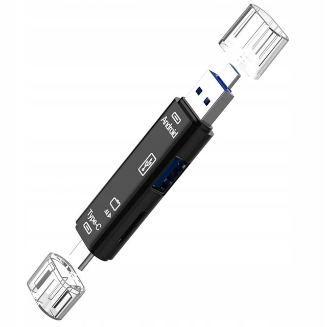 

Super Czytnik Kart Otg D-188 3 W 1 Usb Typ C Micro