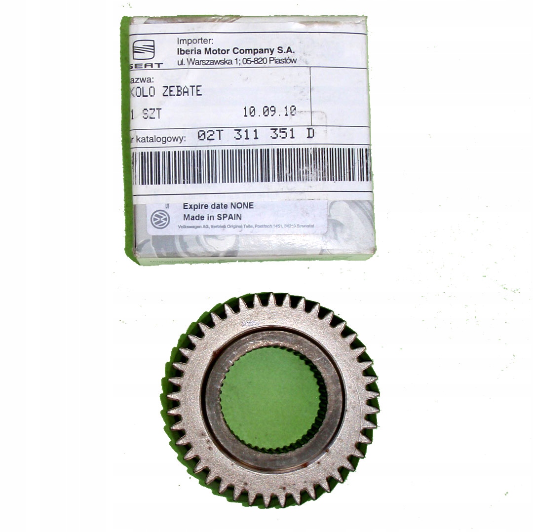 КОЛЕСО 4 ШЕСТЕРНИ 02T311351D 41/38 GOLF CADDY FABIA LEO