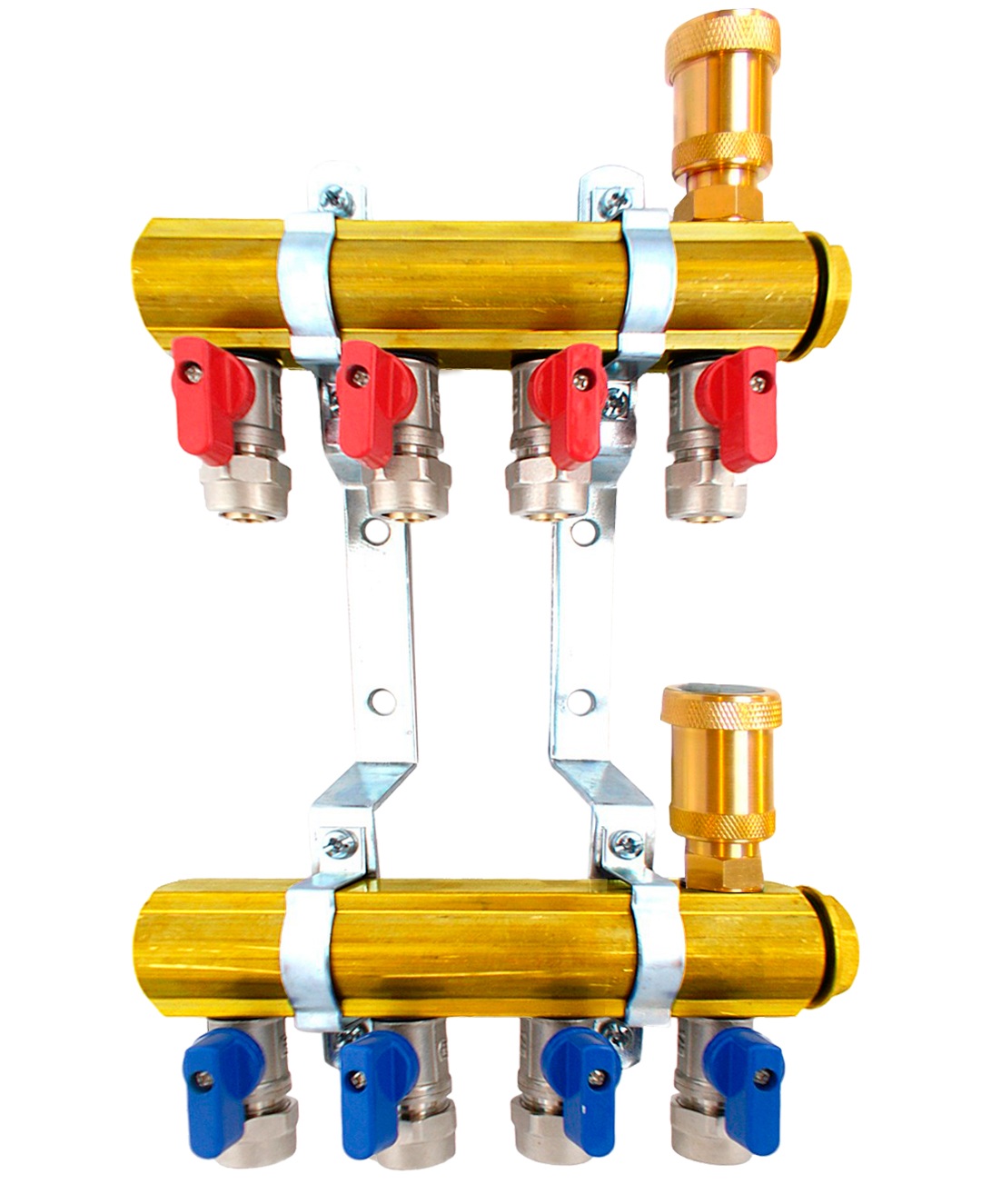 Rozdeľovač C.o. 4-sekčný komplet ventilov pex 16