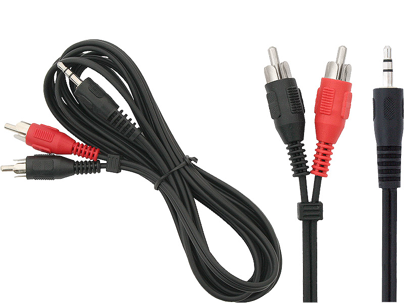 

Kabel Mini-jack 2 Pin - 2xRCA Męskie Czinch 10m