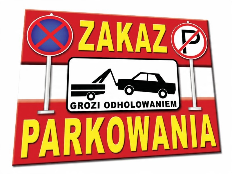 

Tabliczka Zakaz Parkowania PCV140x100 Znak tablica