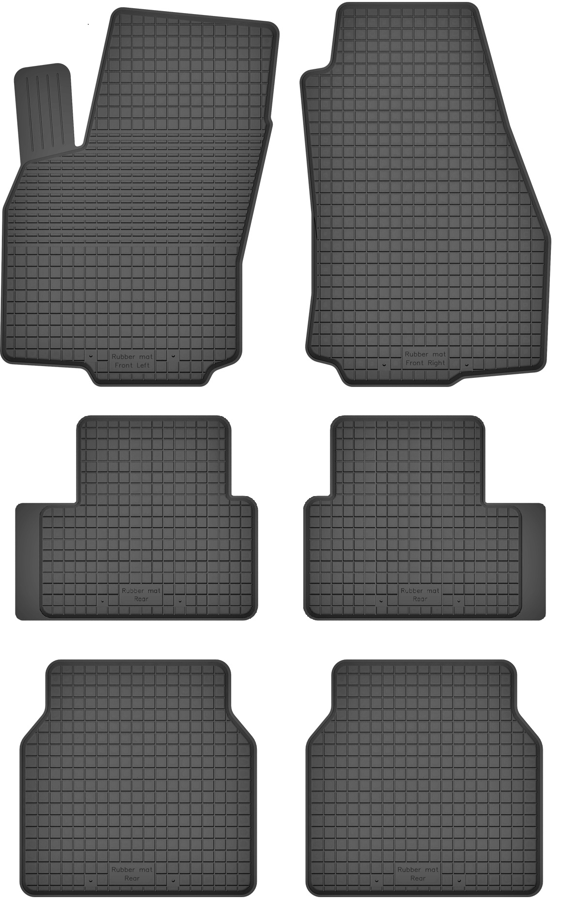 

Dywaniki Gumowe Opel Zafira A I 1 98-05 7 Osobowa