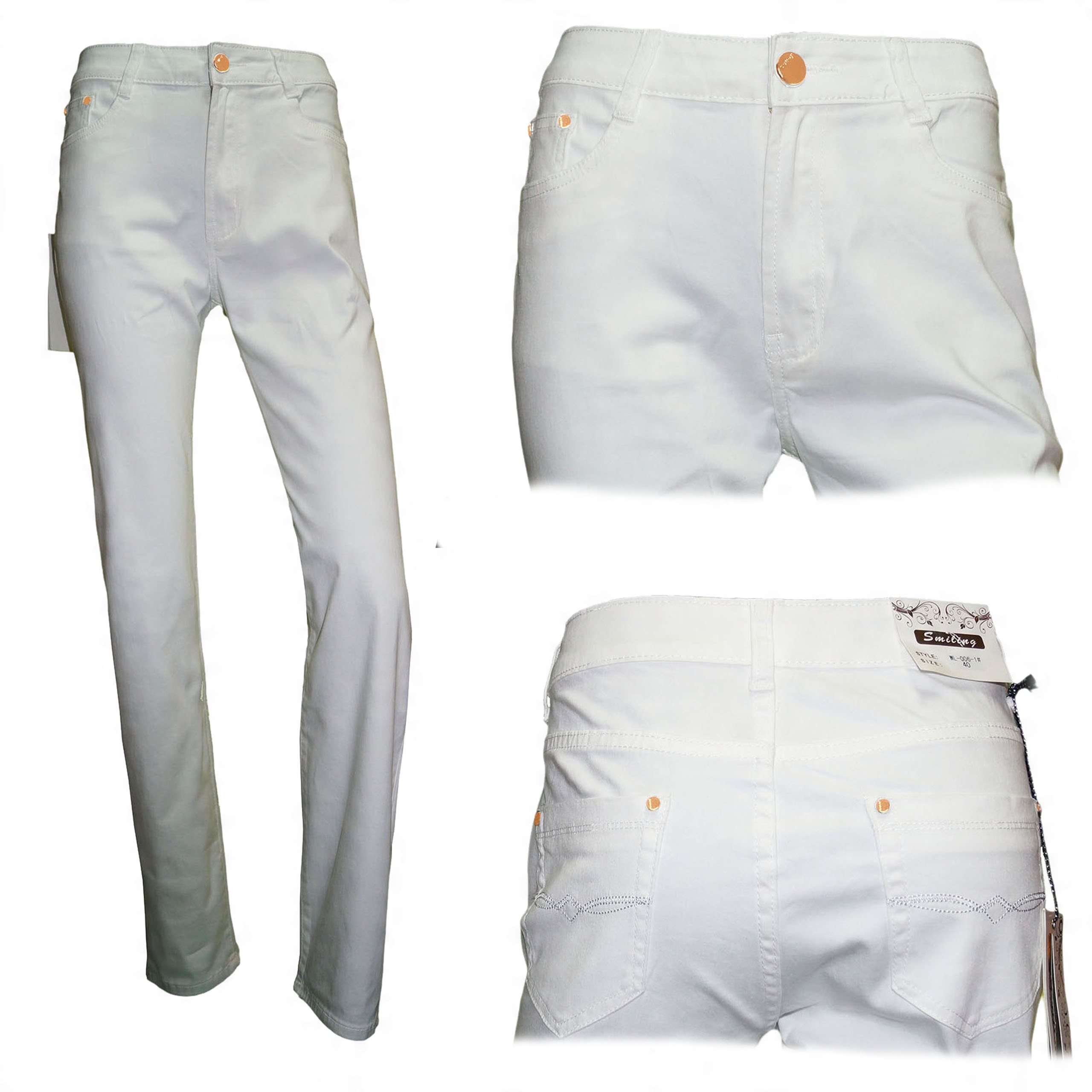 

Spodnie Jeansy Na Lato Cienkie Wysoki Stan 50 5XL