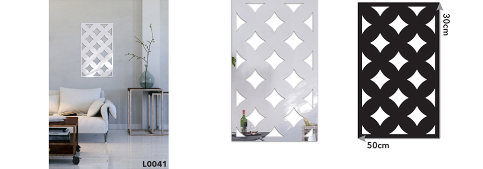 Lustro akrylowe 30x50 cm PANEL AŻUROWY ''KOŁA'' Kod producenta Pontus Sp. z o.o.