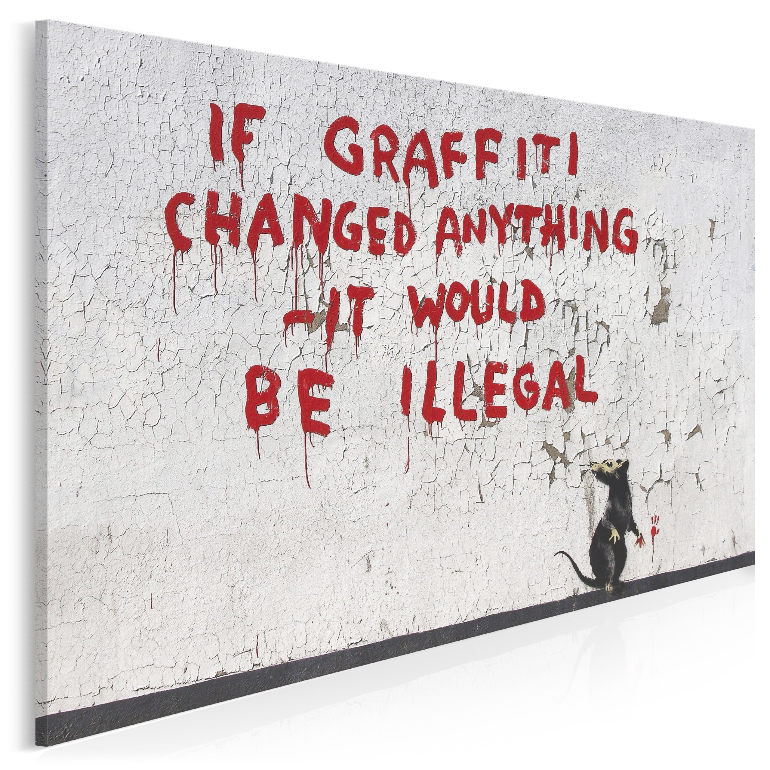 

20015 Q10 Obraz na płótnie Banksy Gryzoń Szczur