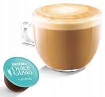 Nescafe Dolce Gusto молочна кава плоский Білий 16x кава різноманітність змішаний кави