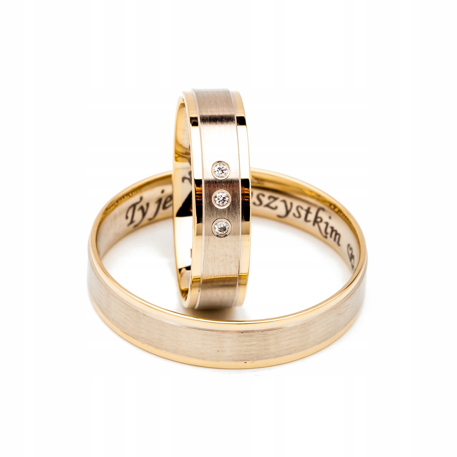 Zlaté Prsteny S Diamanty 1,25 mm SI1/H id OE-86E