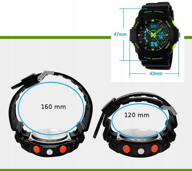 SPORTOWY ZEGAREK DZIECIĘCY DLA CHŁOPCA S-SHOCK LED Cechy dodatkowe nie zawiera niklu