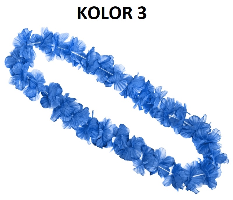 KWIATY HAWAJSKIE NASZYJNIK HAWAJSKI GIRLANDA 100CM Długość całkowita 100 cm