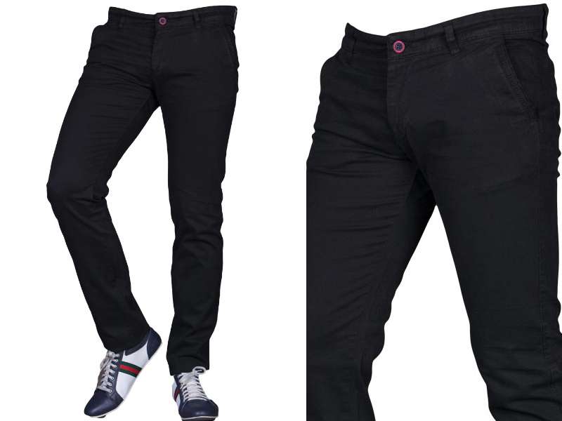 

Spodnie czarne 1711 fashionmen2 rozm. 38 promo