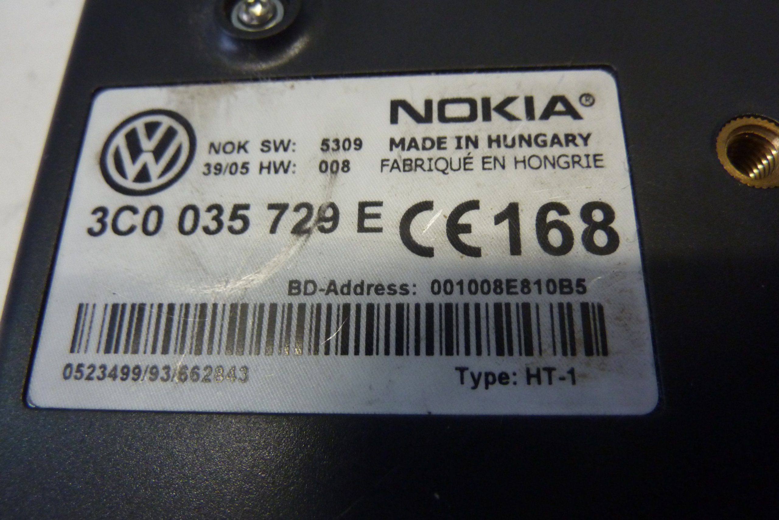 VW PASSAT B6 TIGUAN STEROWNIK BLUETOOTH 3C0035729E Producent części Volkswagen OE