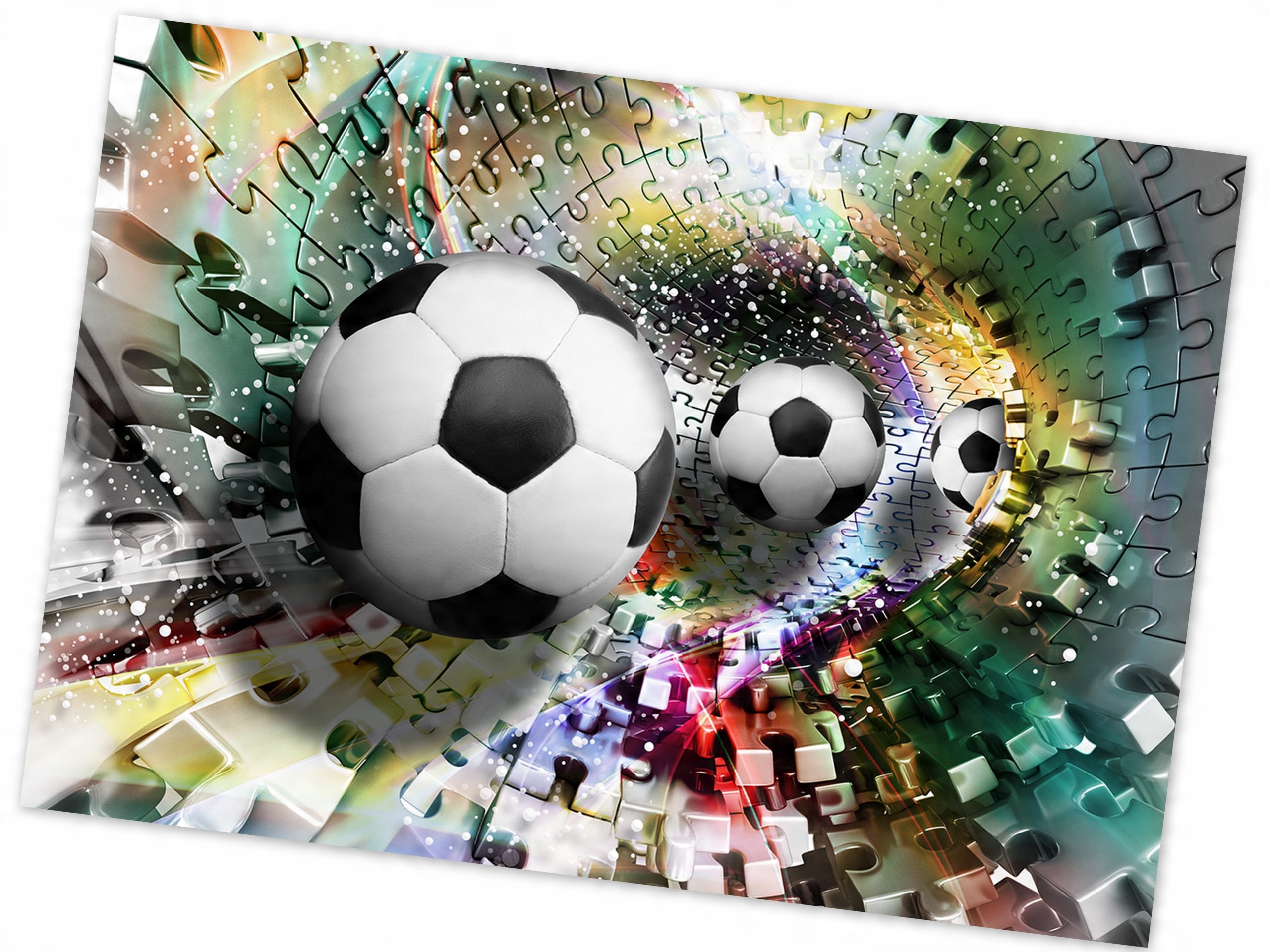 

Fototapeta 3D Piłka Tunel Puzzle 208x146 Flizelina