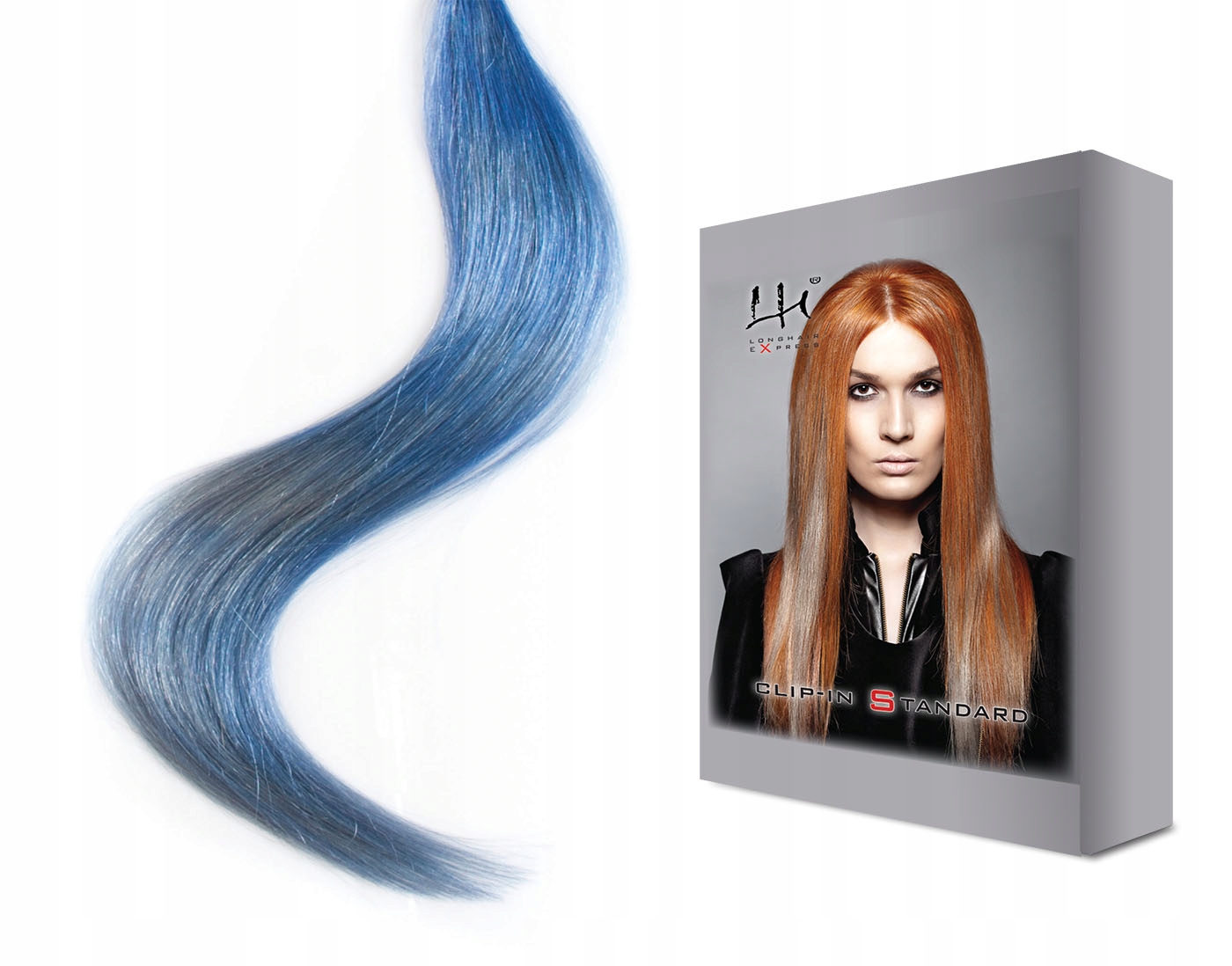 #blue 40-45 cm 6dílná sada přírodních vlasů