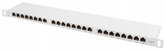 

Patch Panel 24 Port 0.5U KAT.6 Ftp Szary Lanberg