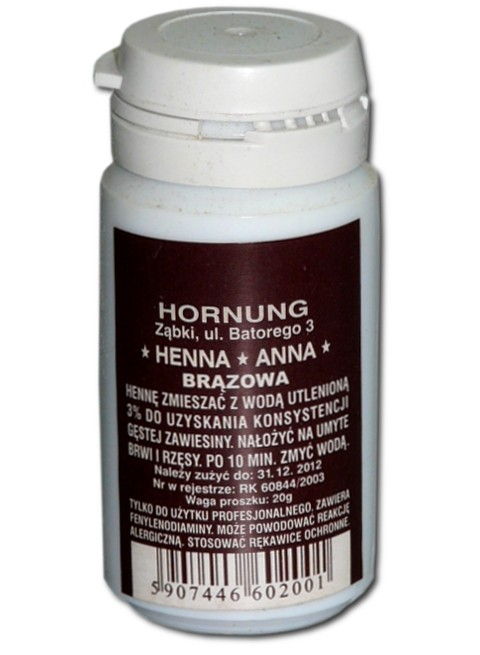 

slay Henna Anna Hornung 20 g proszkowa Brązowa