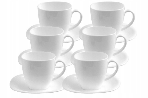 LUMINARC CARINE BIAŁY SERWIS OBIADOWY 40 el ZESTAW Linia CARINE