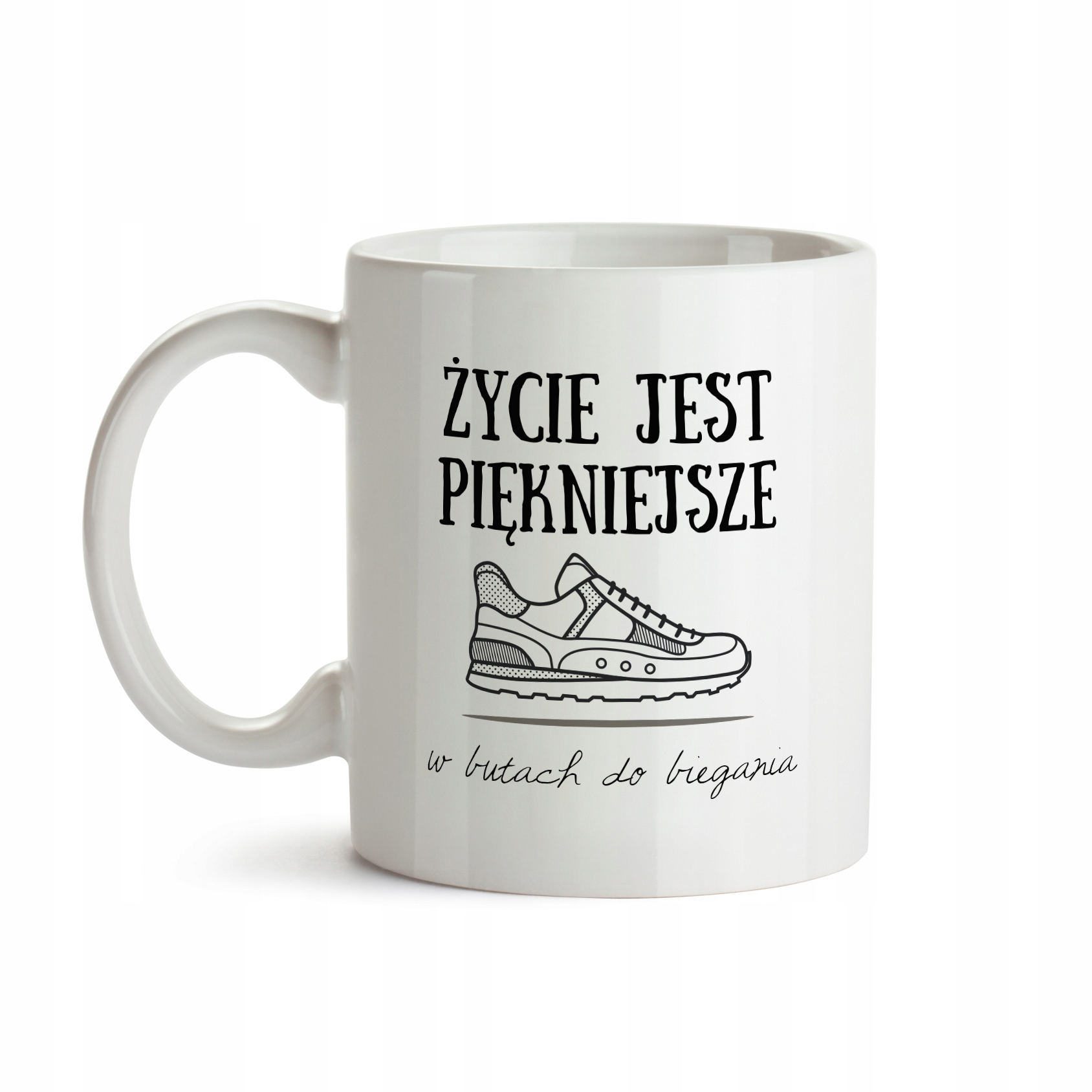 

Kubek biegacza Życie jest piękniejsze Motywacyjny