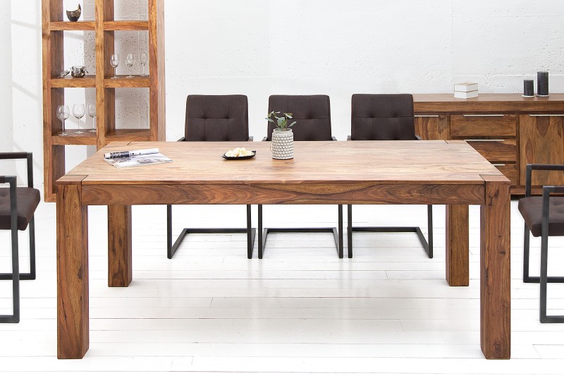 STÓŁ Makassar 200cm DREWNO EGZOTYK 15516 LOFT NEW Kolekcja Invicta