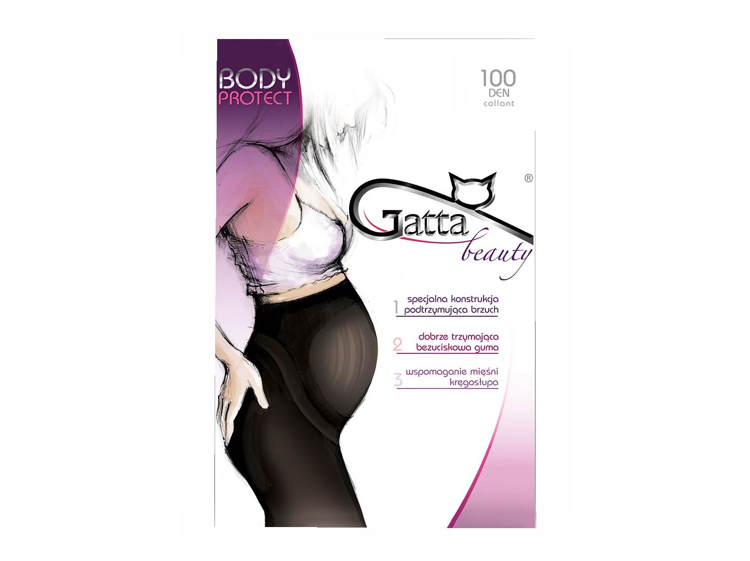 

Gatta rajstopy ciążowe Body Protect 100 Den 3