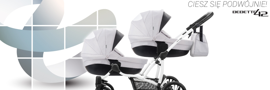 WÓZEK BEBETTO BLIŹNIAK 42 CYBEX ATON 5 BAZA IZOFIX Typ siedziska Rozkładane