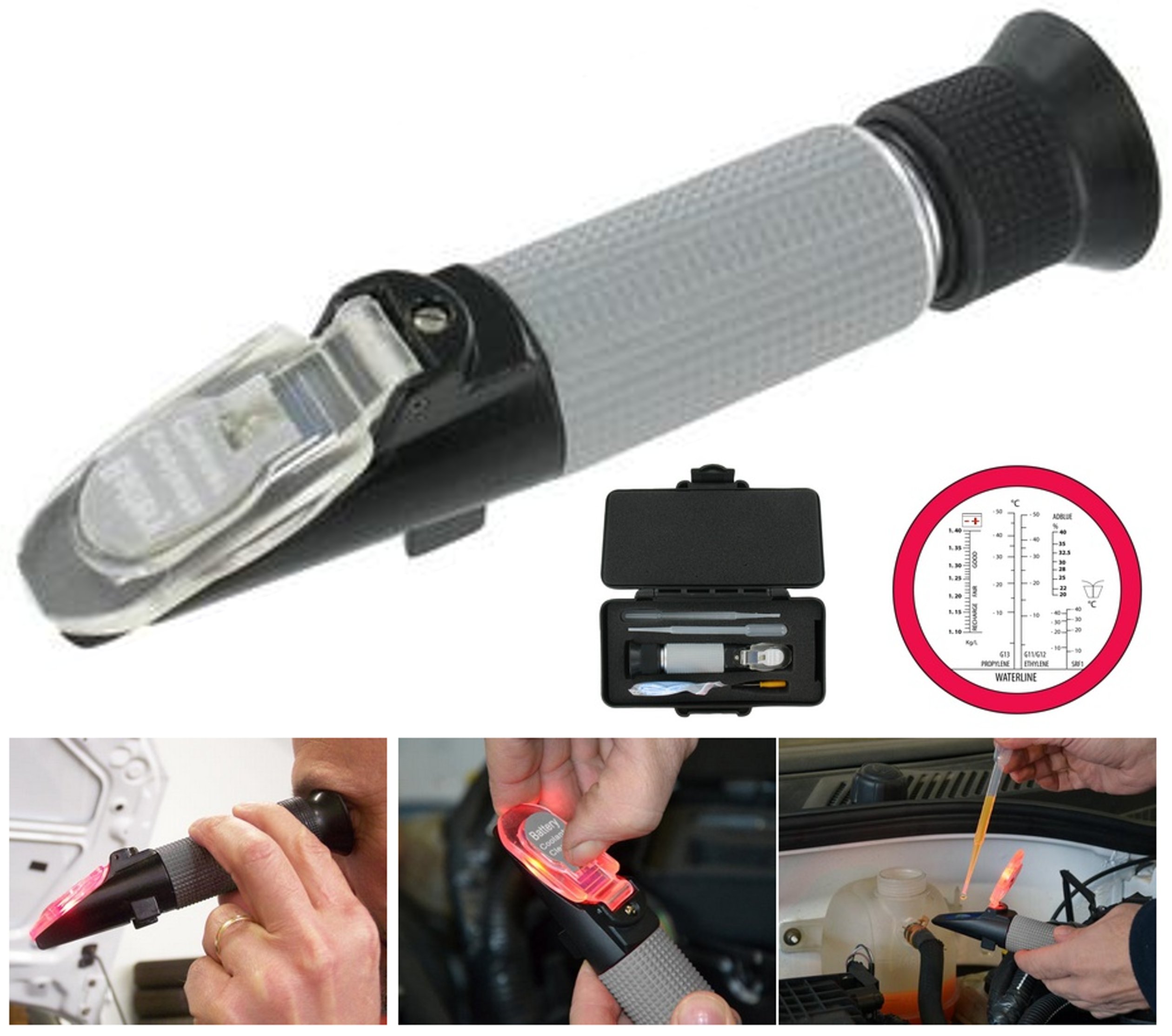 Рефрактометр автомобильный охлаждая жидкости e электро