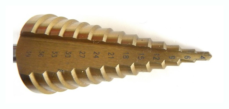 

Wiertło Stopniowe Choinkowe Stożkowe Hss 4-39 mm