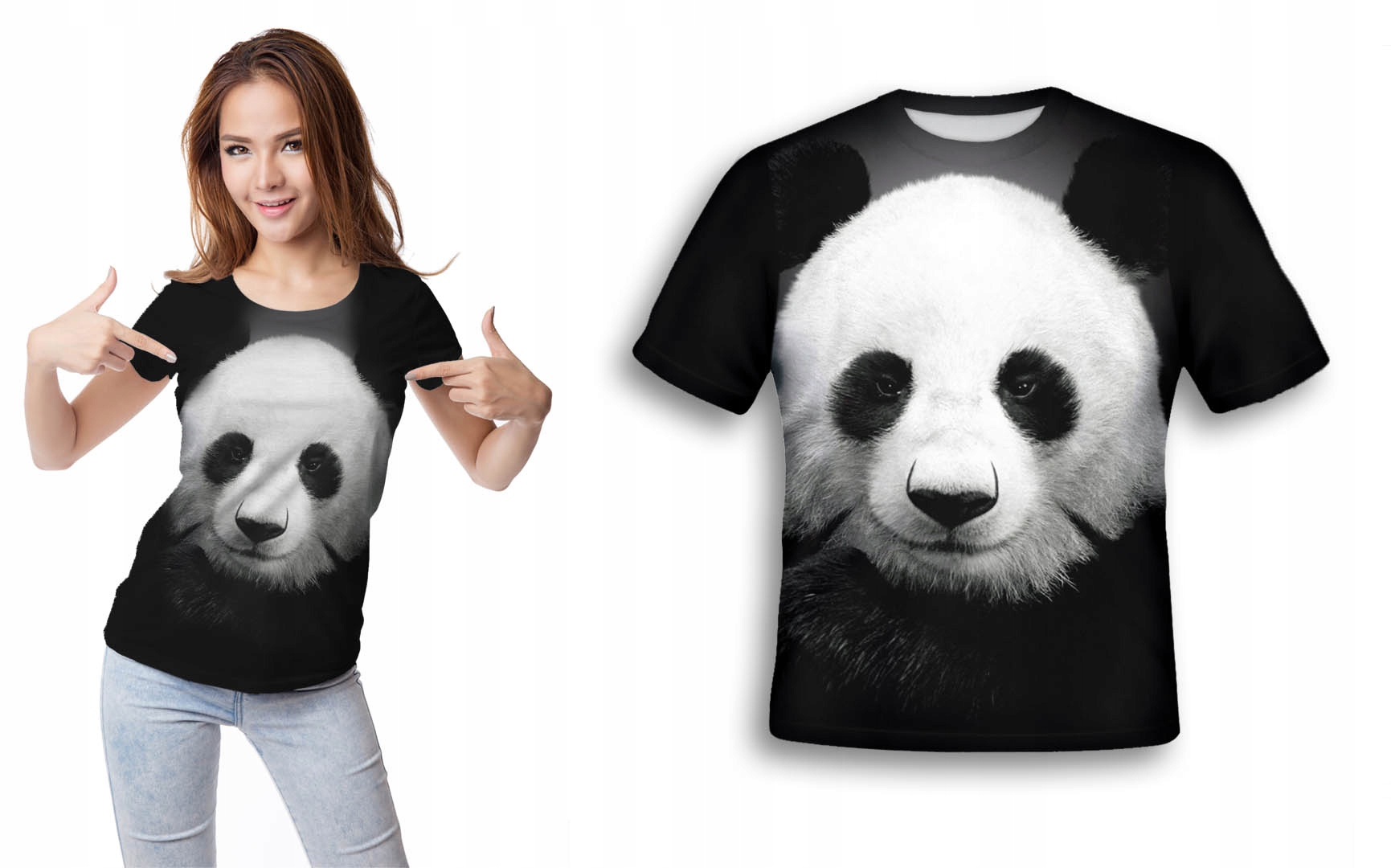 

Koszulka 3D T-shirt Miś Panda XL Modna Śmieszna