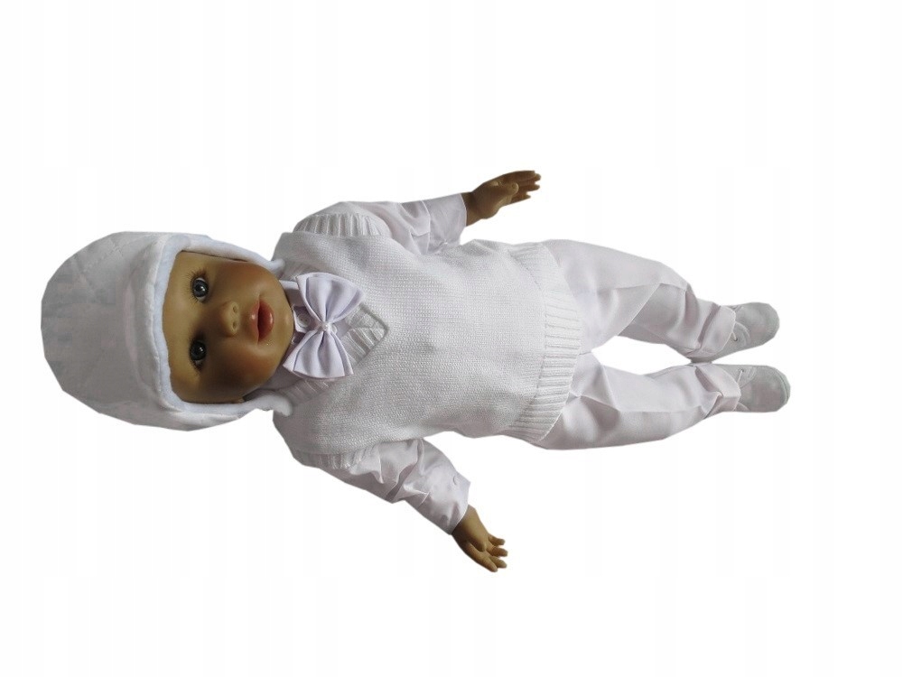 UBRANKO DO CHRZTU GARNITUR KOMPLET NA CHRZEST DLA CHŁOPCA NA ROCZEK R80 Rozmiar 80