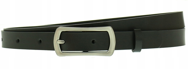 

Pasek Skórzany damski do spodni Czarny 1,8 cm