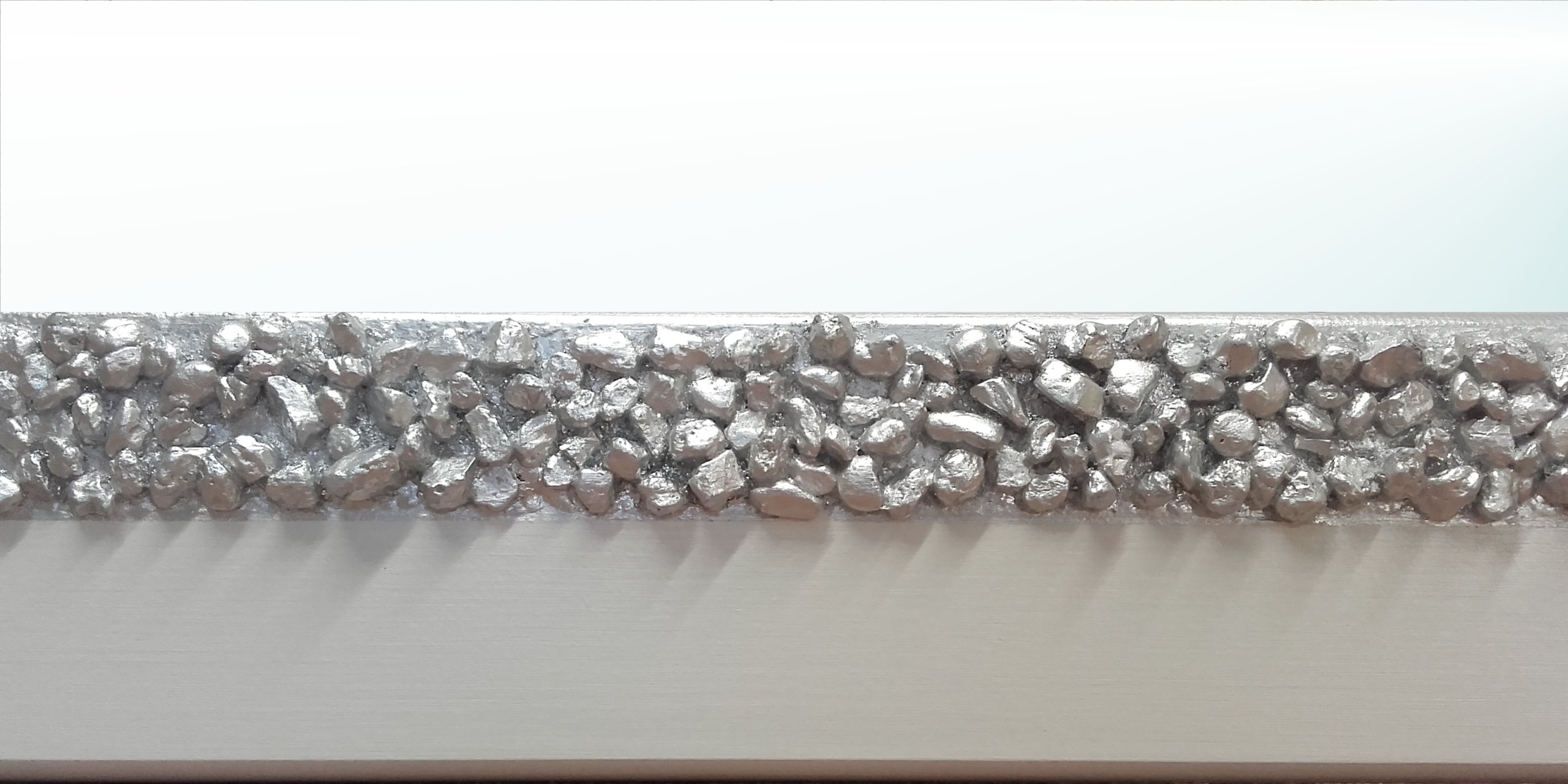 LUSTRO RAMA ZDOBIONA naturalnymi kamieniami BIAŁE Materiał ramy inny materiał