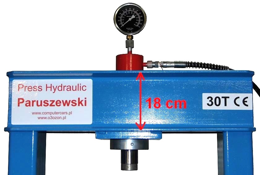 PRASA HYDRAULICZNA 30T SPAWANA POLSKA pryzmy piny Producent code PH 30T