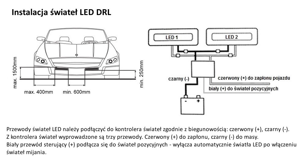 COB MATRIX ŚWIATŁA DO JAZDY DZIENNEJ LED AUTOMAT