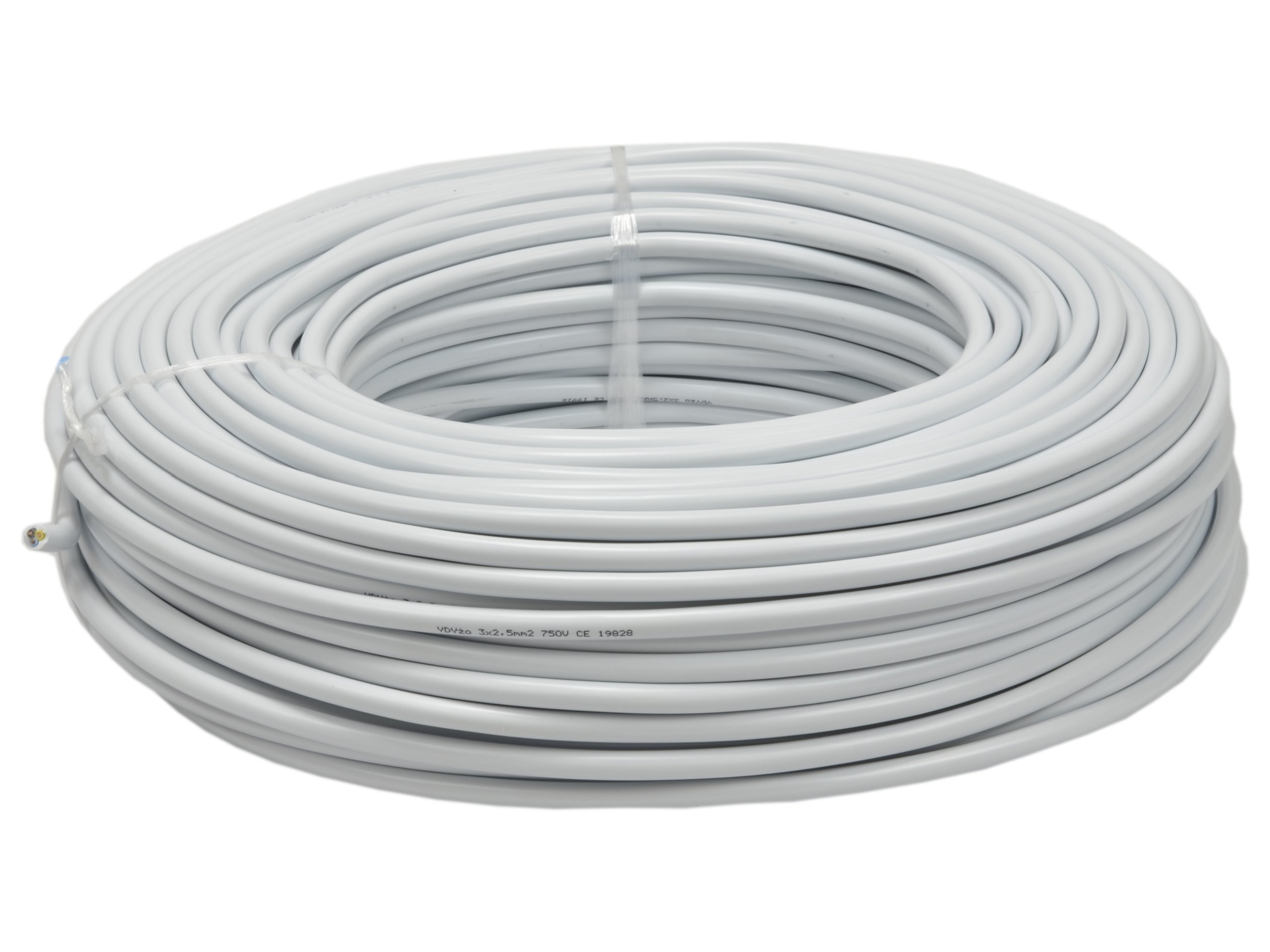 

Przewód kabel prądowy okrągły drut Ydy 3x2,5 100m