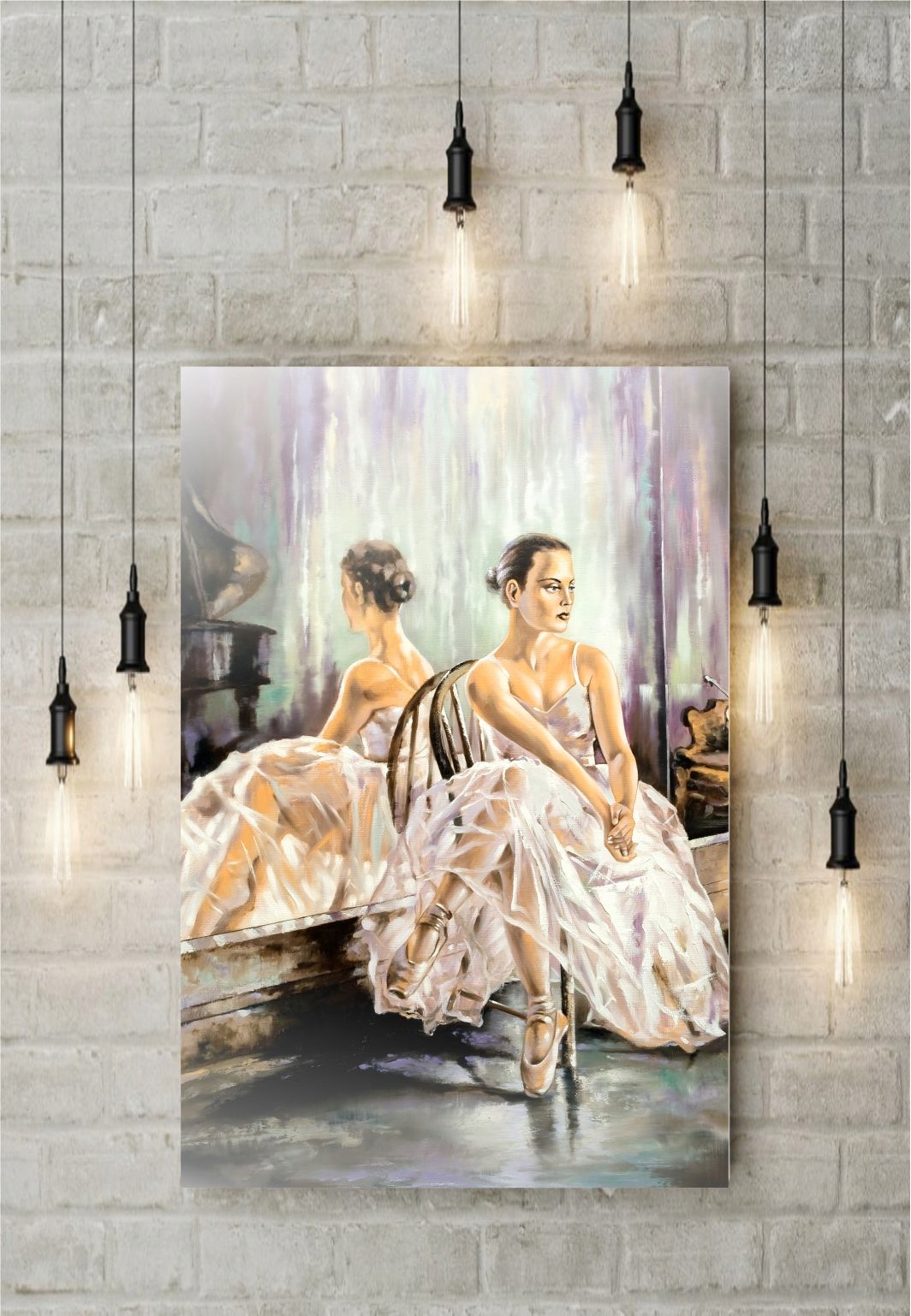 Baletnica Kobieta Obraz na płótnie CANVAS 90x60cm Marka inna