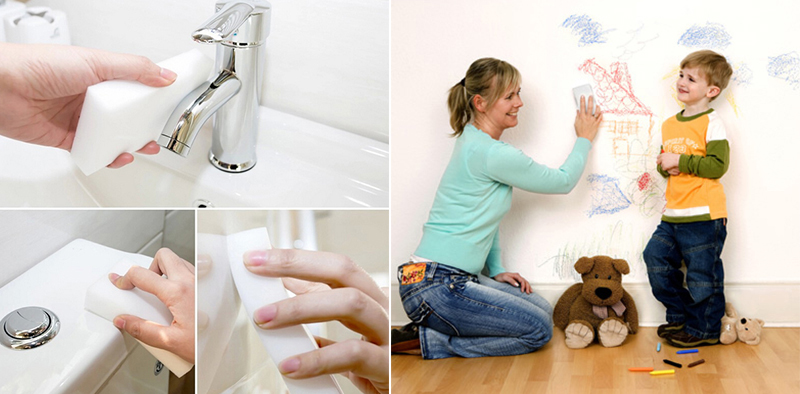 Magiczna GĄBKA DO MYCIA ścian NACZYŃ KANAPY krzeseł SKÓRY biała Rodzaj gąbka