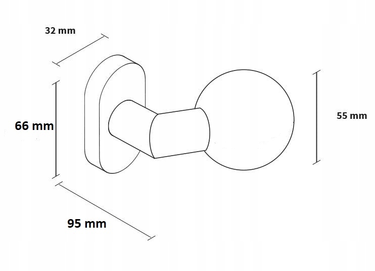 GAŁKA + KLAMKA STAL NIERDZEWNA INOX STAŁA Z ROZETĄ Kod producenta Gałka+Klamka stal nierdzewna
