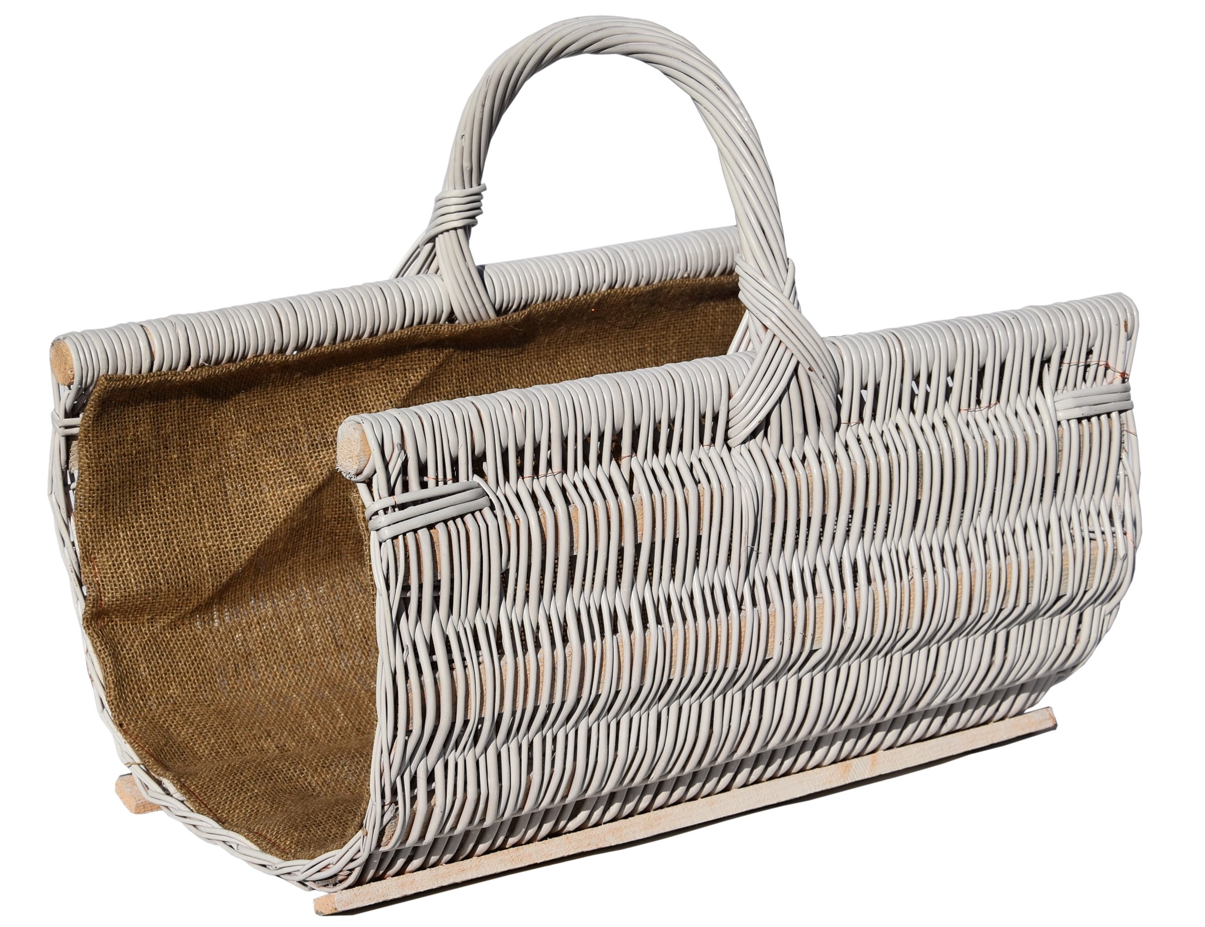 Proutěný koš na dřevo do krbu 50 cm Wiklina