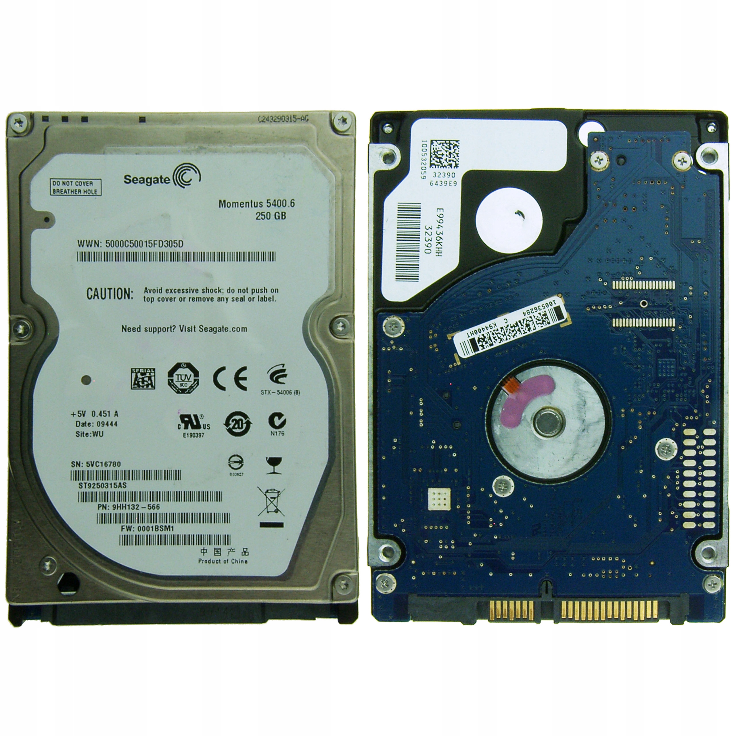 SEAGATE ST9250315AS | 0001BSM1 | nezistené 4dZ