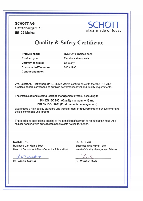 SZYBA DO KOMINKA żaroodporna na wymiar + GRATIS Waga produktu z opakowaniem jednostkowym 7 kg