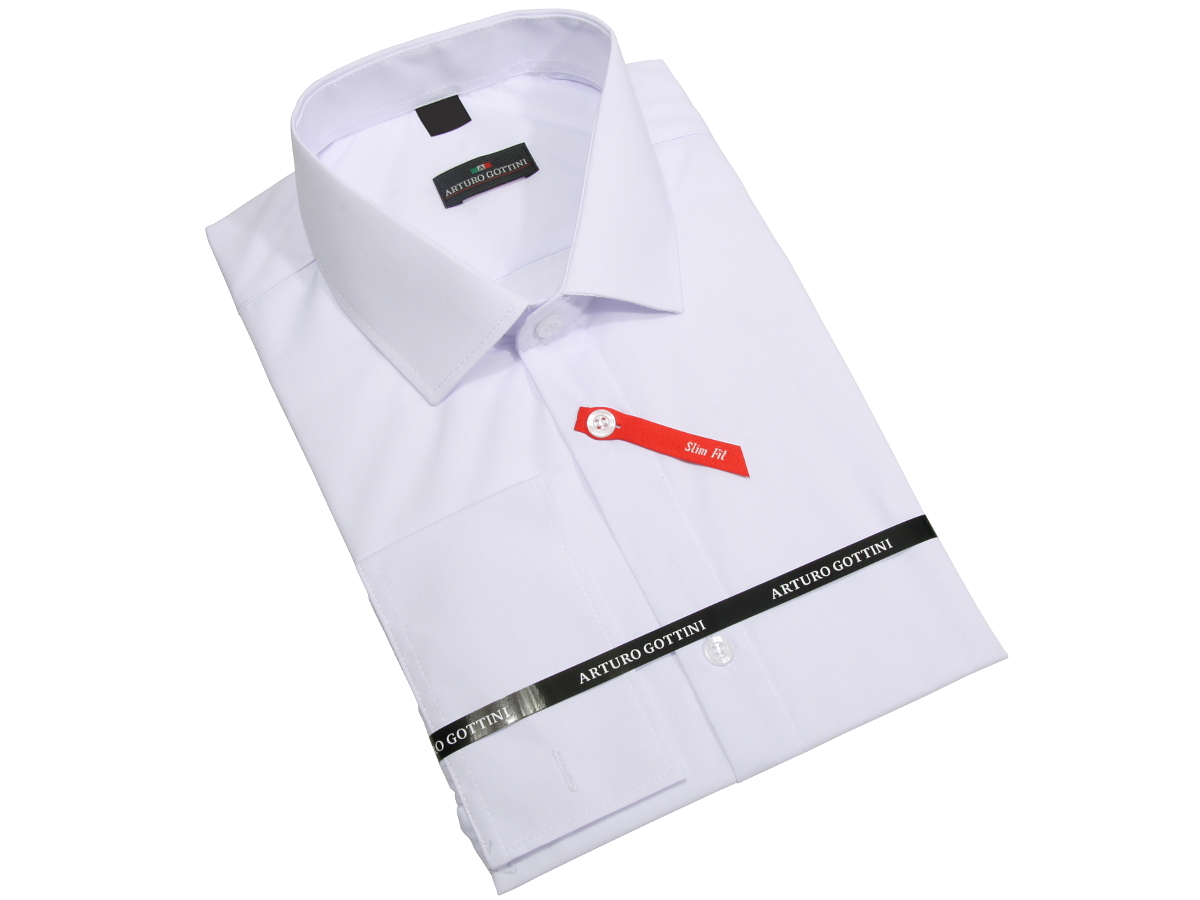 

Koszula Biała Gładka 46 188-194 Slim Fit