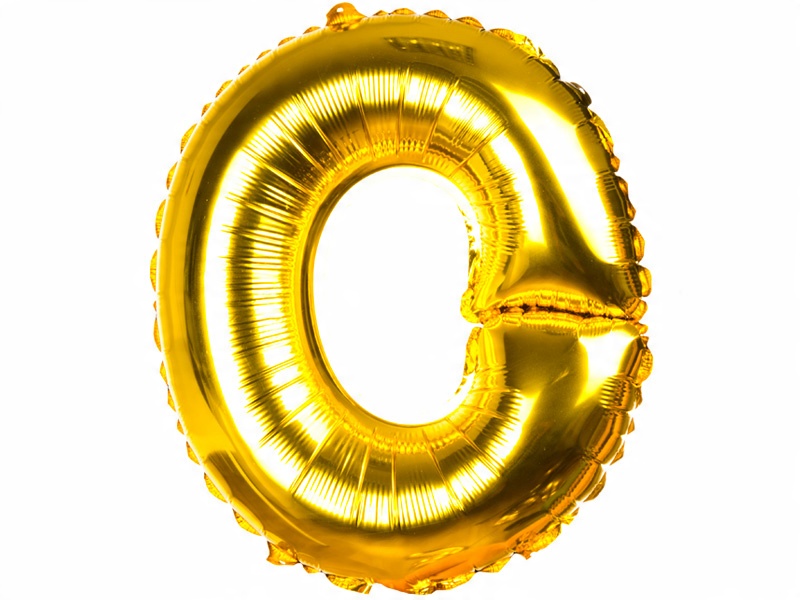 

Balony Foliowe Literki 40CM Balon Literka Złota O