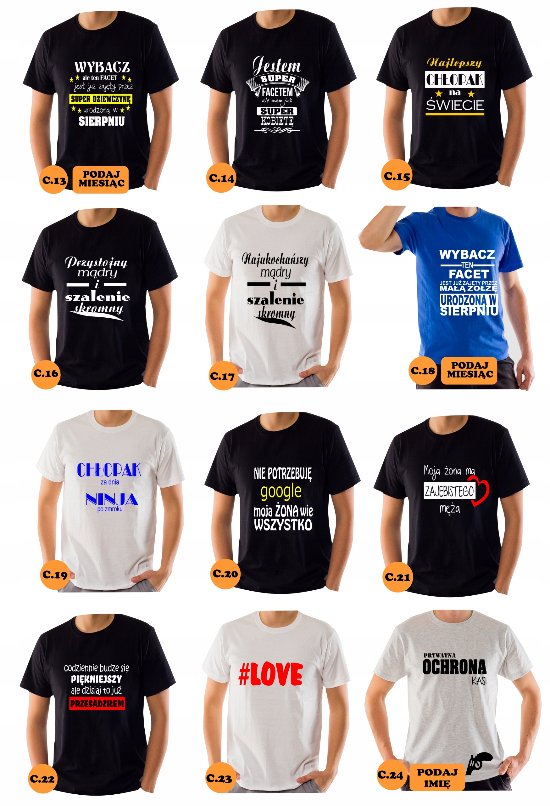 Koszulka dzień CHŁOPAKA MĄŻ IDEALNY dla FACETA XL Rozmiar XL