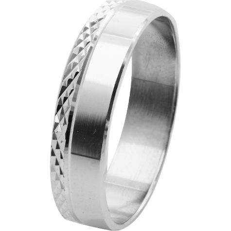 Stříbrný rhodiovaný prsten OBR040 r27 Gravírování Bonus