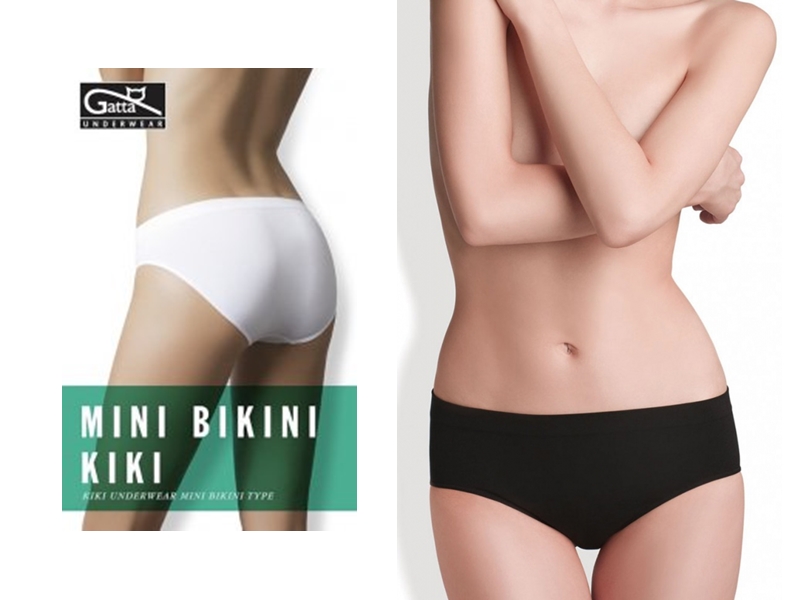 

Gatta majtki bezszwowe Fig bikini Kiki, czarne S