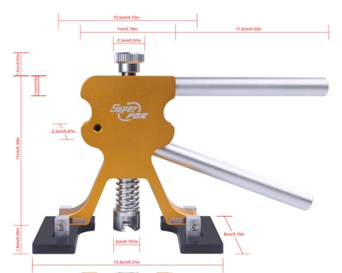 Zestaw do usuwania wgniecen PULLER PDR faktura PL Mark Super PDR